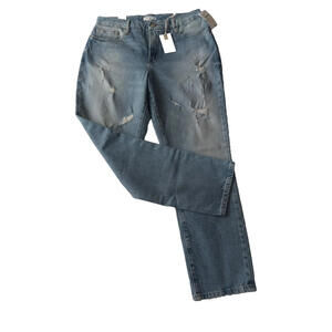 New Good American Jeans Women 8/29 Good Classic High Rise Distressed Retail $169
